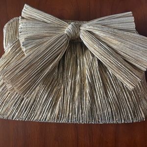 BRAND NEW Loeffler Randall Rayne clutch in gold